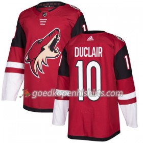 Arizona Coyotes Anthony Duclair 10 Adidas 2017-2018 Maroon Authentic Shirt - Mannen